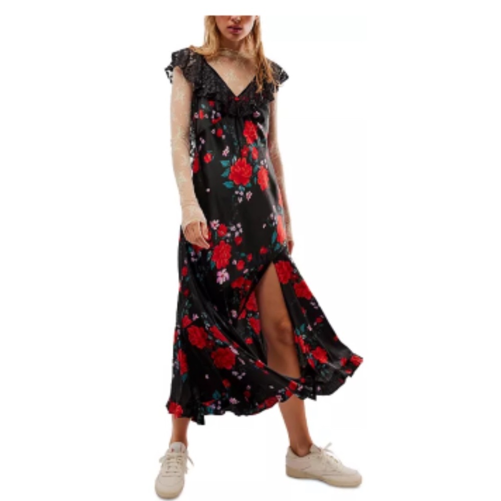New FREE PEOPLE Warm Hearts Dress - Picture 3 of 4